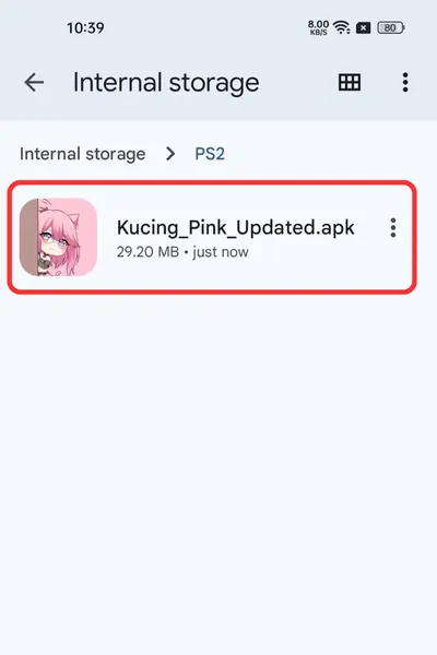 Kucing APK Download V2.5.6.4 For Android (Updated 2026) Locate APK File